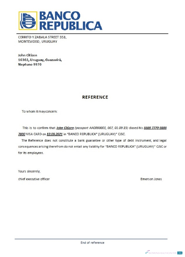 Download Uruguay Banco República closure reference Photoshop template